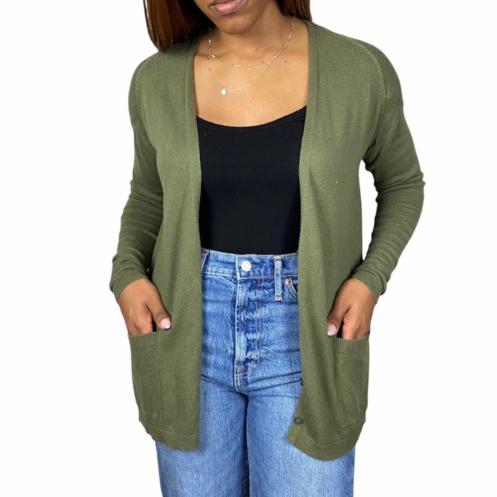 The Limited Green Cardigan Small